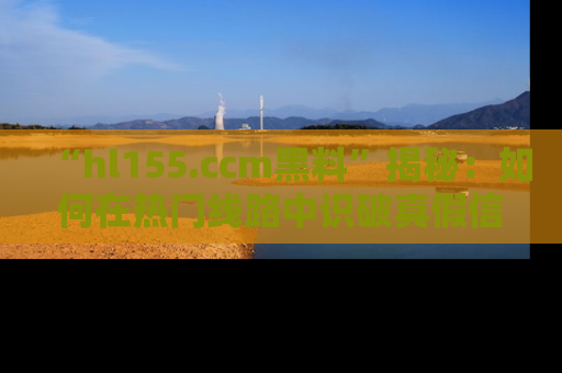 “hl155.ccm黑料”揭秘：如何在热门线路中识破真假信息