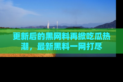更新后的黑网料再掀吃瓜热潮，最新黑料一网打尽