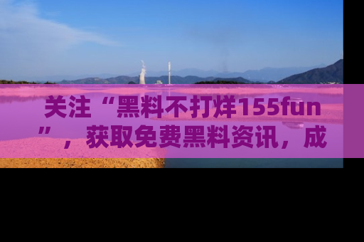关注“黑料不打烊155fun”，获取免费黑料资讯，成为吃瓜达人不再难！