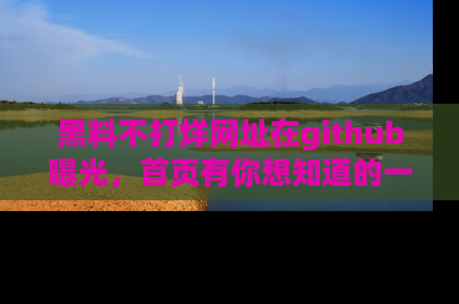 黑料不打烊网址在github曝光，首页有你想知道的一切幽默趣事，快来看看