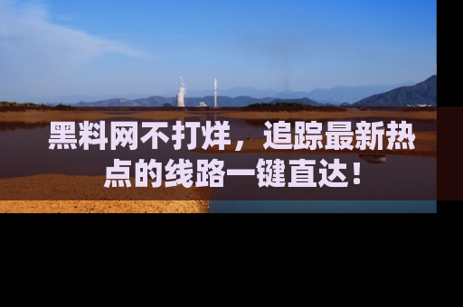 黑料网不打烊，追踪最新热点的线路一键直达！