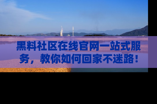 黑料社区在线官网一站式服务，教你如何回家不迷路！