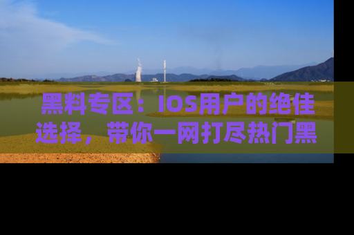 黑料专区：IOS用户的绝佳选择，带你一网打尽热门黑料资讯！