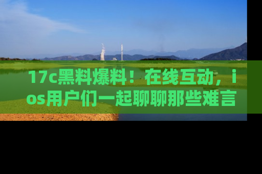 17c黑料爆料！在线互动，ios用户们一起聊聊那些难言之隐吧！