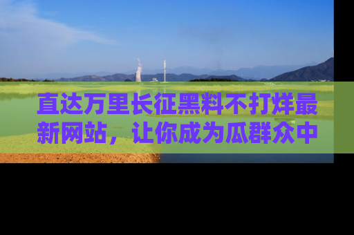 直达万里长征黑料不打烊最新网站,让你成为瓜群众中的资深吃瓜客!